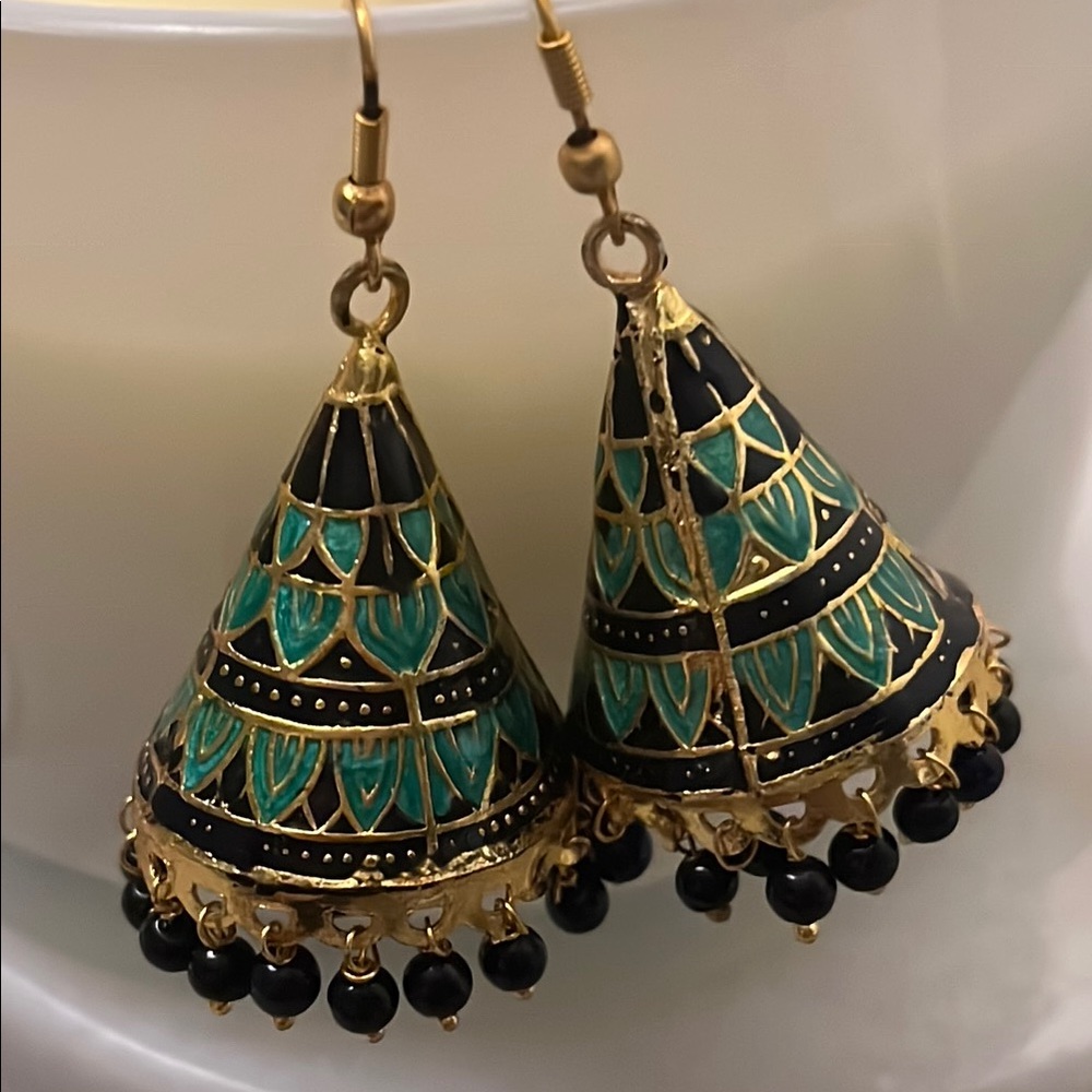 Elegant Handmade Enamel Bohemian Earrings